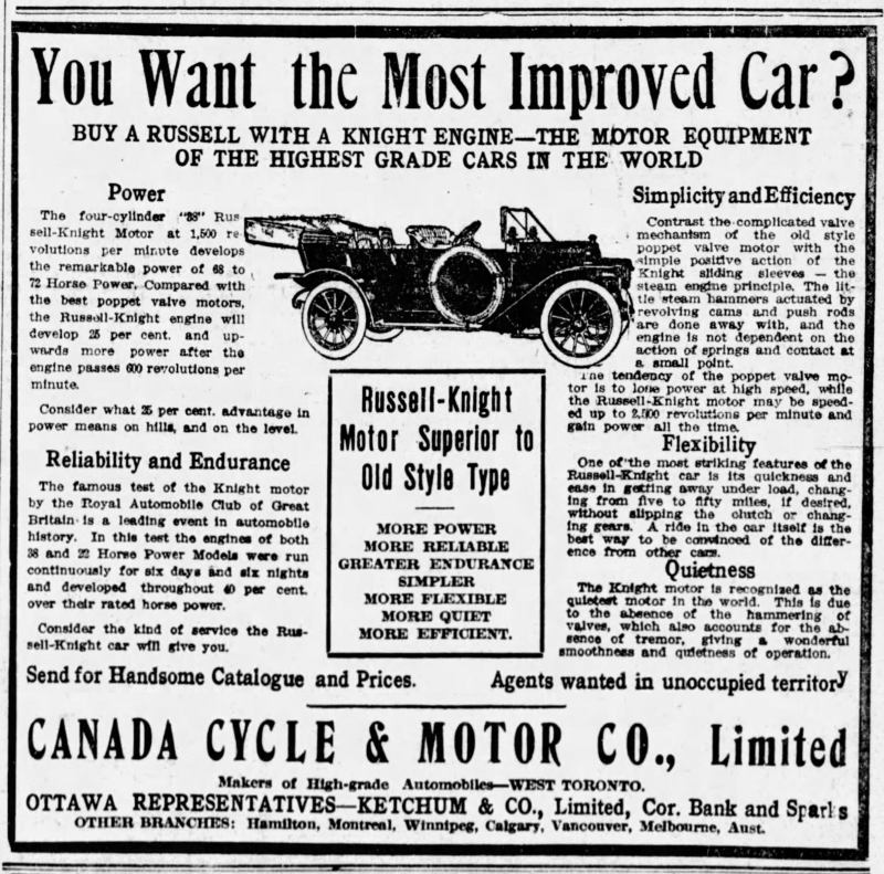 1911 Russell ad