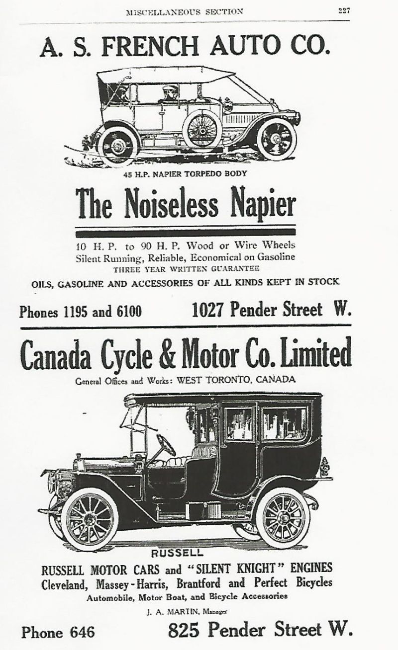 1910 Russell Knight Ad