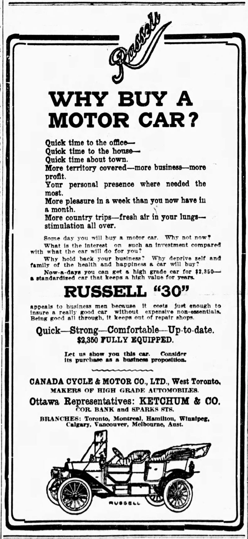 1911 Russell ad