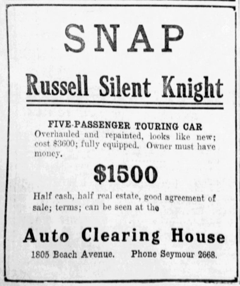 Used Russell ad